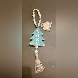 Christmas Noel Small Wooden Circle Garland